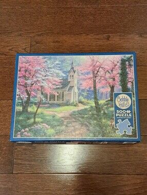 Cobble Hill 500 Piece Puzzle 'Spring's Embrace' Jigsaw Puzzle Complete Colourful